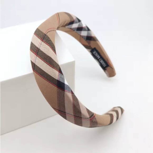 NWT Classic Plaid Hairband Hair BAND main image 3
